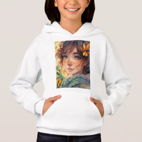  Fluttering Wings Hoodie Hoodie