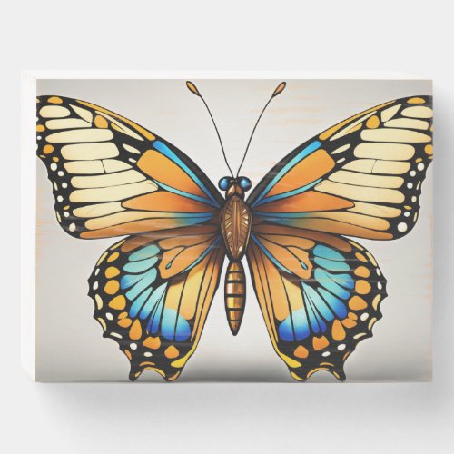 Fluttering Wings Nature_Inspired Designs Wooden Box Sign