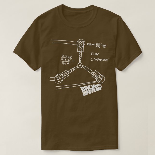 Flux Capacitor Sketch Back To The Future T-Shirt (Design Front)