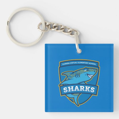 FLVS Full Time Elementary Keychain Blue
