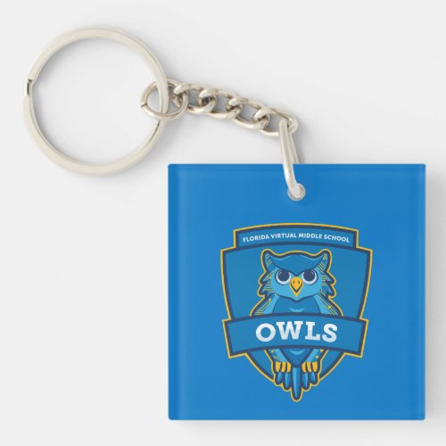 FLVS Full Time Middle School Keychain Blue