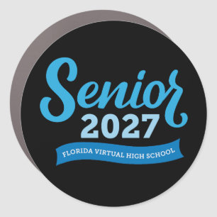 FLVS Senior 2027 Car Magnet (black)