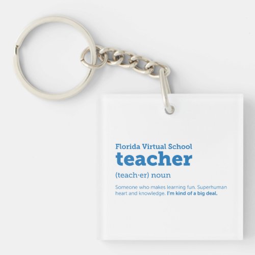 FLVS Teacher Definition Keychain