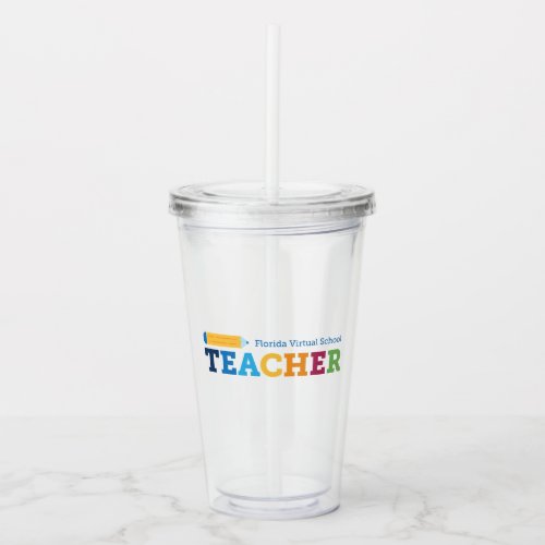 FLVS Teacher Pencil Tumbler