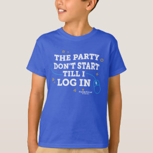 FLVS The Party Don't Start Till I Log In, Royal T-Shirt
