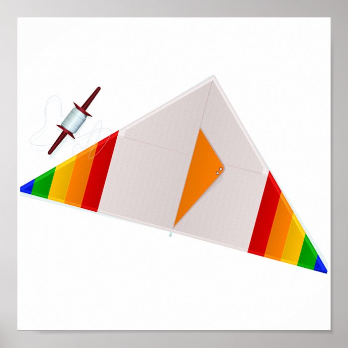 Fly a Kite Design Poster