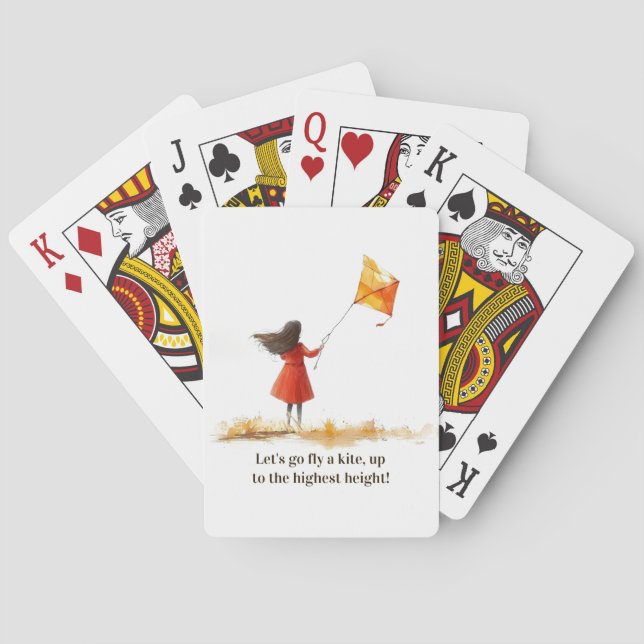 Fly A Kite Playing Cards (Back)