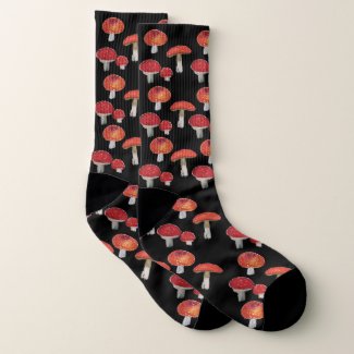 Fly Agaric Art Socks
