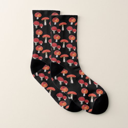 Fly Agaric Art Socks