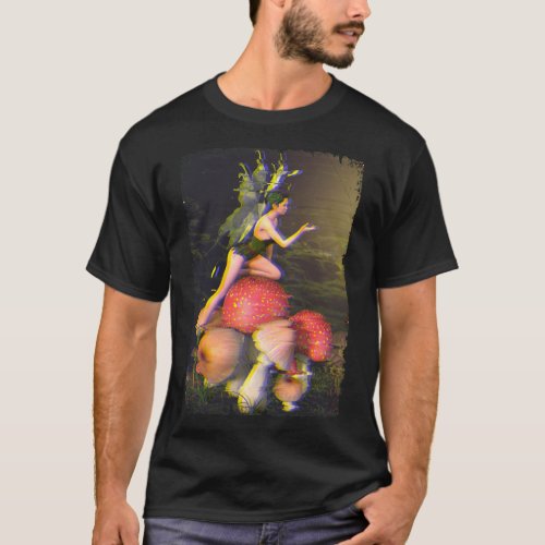 Fly Agaric Fairy Mushroom Psychedelic Crazy Mind T_Shirt