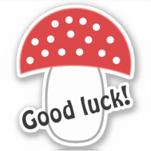 Fly agaric grants good luck and fortune! sticker