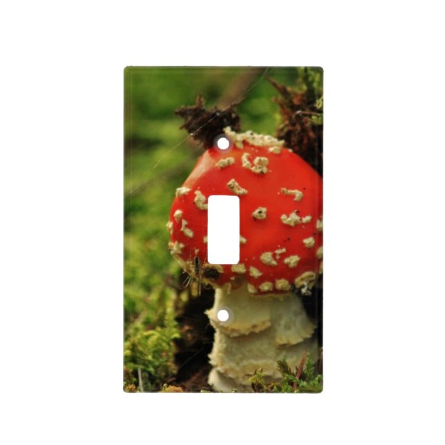 Fly Agaric Light Switch Cover (Front)