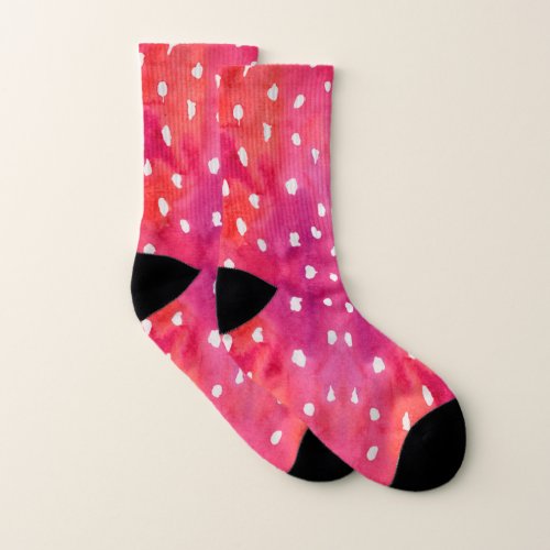 Fly Agaric Mushroom Surface Pattern Socks