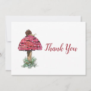 Fly Agaric Mushroom Thank You Card