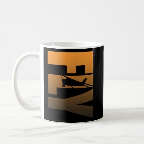 FLY Aircraft silhouette  Coffee Mug
