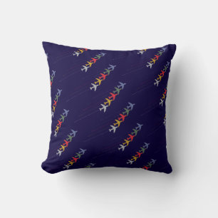 fly / airplanes throw pillow
