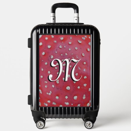 Fly Amantis Pattern Cust. Monogram Suitcase