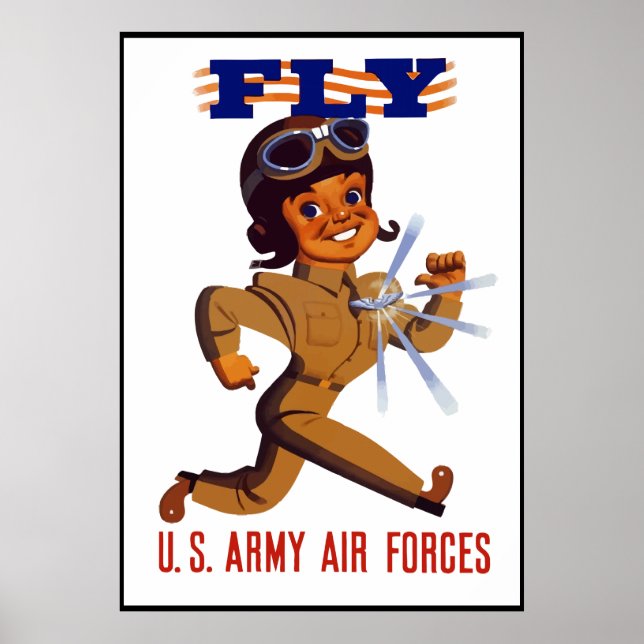 FLY -- Army Air Forces -- Border Poster (Front)