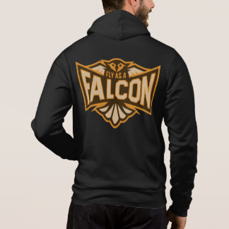 Fly As A Falcon Sepia Hoodie