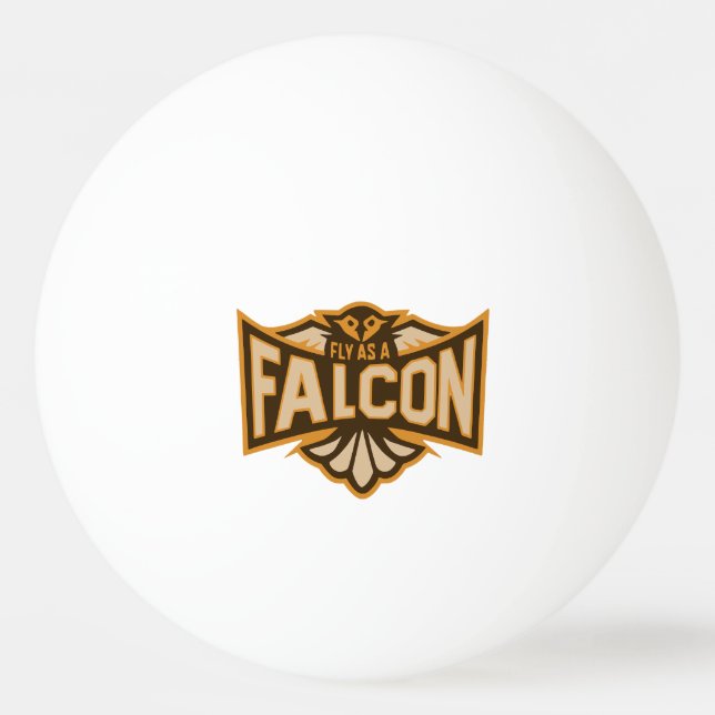 Fly As A Falcon Sepia Ping Pong Ball (Front)