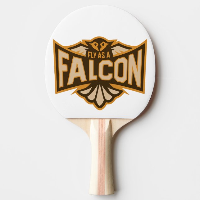 Fly As A Falcon Sepia Ping Pong Paddle (Front)