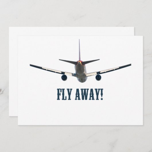 Fly away airplane (Front/Back)