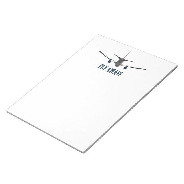 Fly away airplane notepad (Angled)