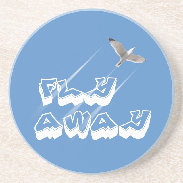 Fly away drink coaster (Front)
