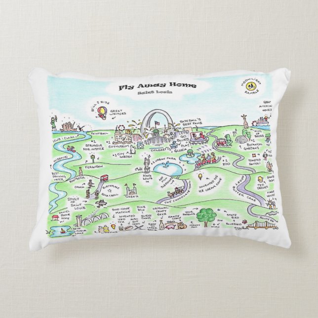 Fly Away Home Accent Pillow (Front)