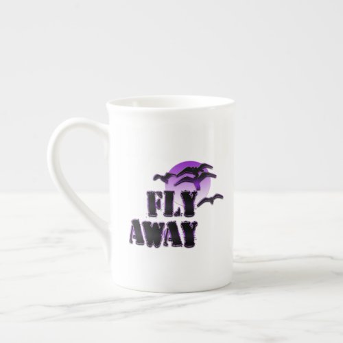 Fly away IV bone china mug