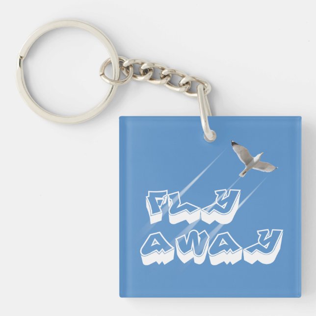 Fly away keychain (Front)
