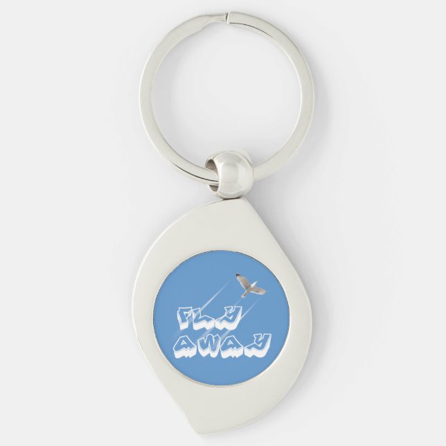 Fly away keychain (Front)