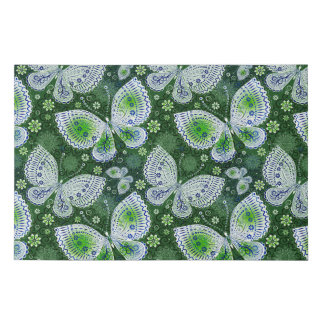 Fly Away Paisley Butterfly Print Green