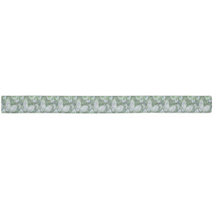 Fly Away Paisley Butterfly Print Green  Elastic Hair Tie