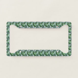 Fly Away Paisley Butterfly Print Green License Plate Frame