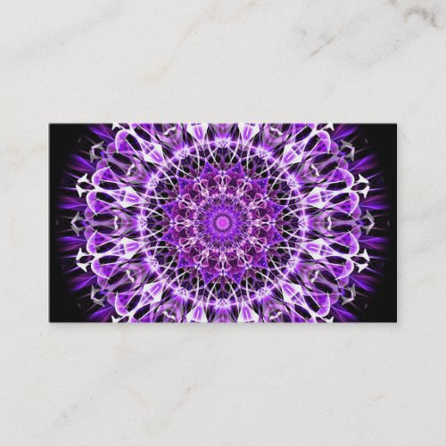 Fly Away Purple Kaleidoscope Business Card