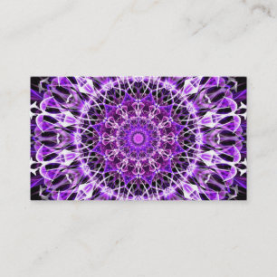 Fly Away Purple Kaleidoscope Business Card