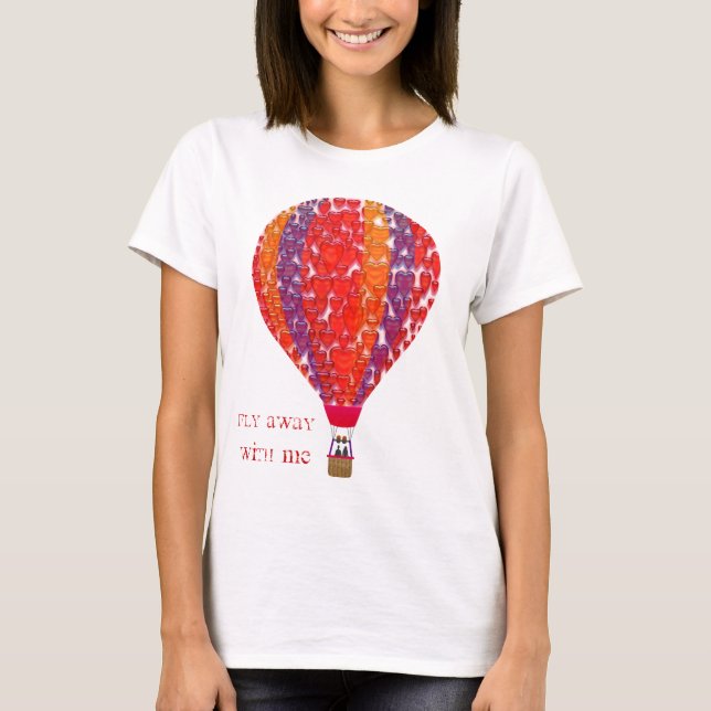 Fly away with me balloon T-Shirt (Front)