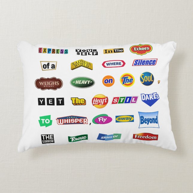Fly Beyond Sorrow Accent Pillow (Front)