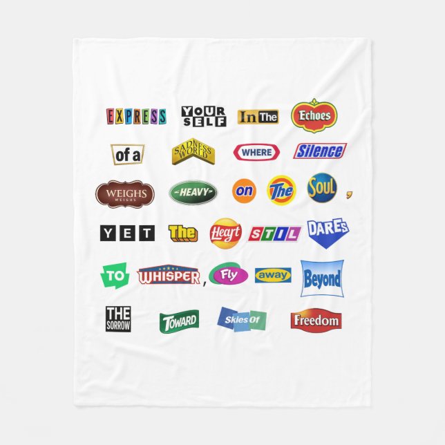  Fly Beyond Sorrow Fleece Blanket (Front)
