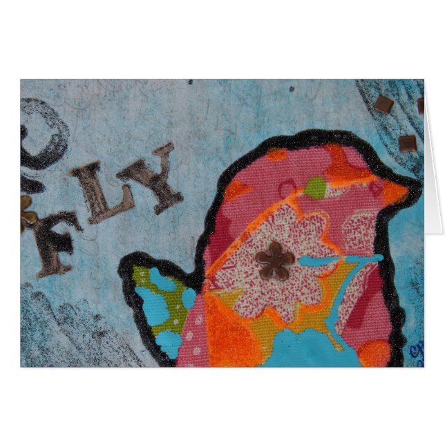Fly Bird Collage Cards (Front Horizontal)