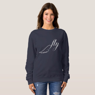 Fly Birds wing white and navy sweater