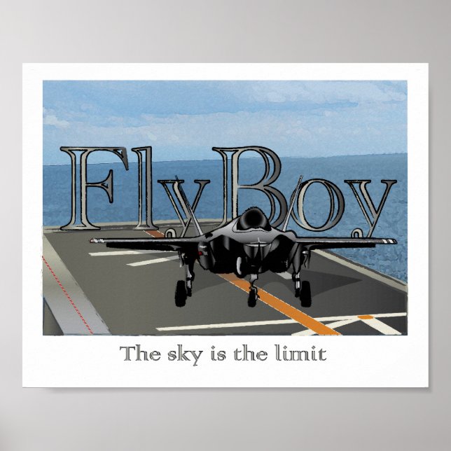 Fly Boy - Boys Room Wall Art (Front)