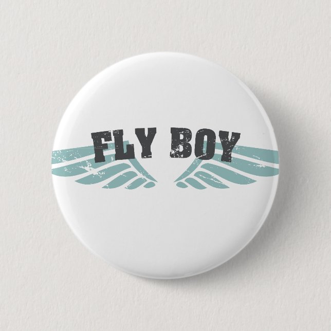 Fly Boy Pinback Button (Front)