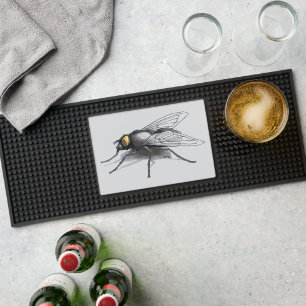 Fly Buddy giant fly gray bar mat