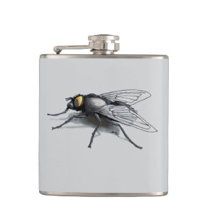 Fly Buddy giant fly gray wrapped flask