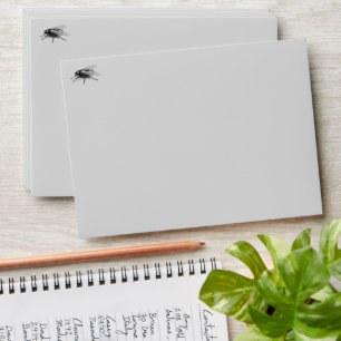 Fly Buddy gray standard envelopes front