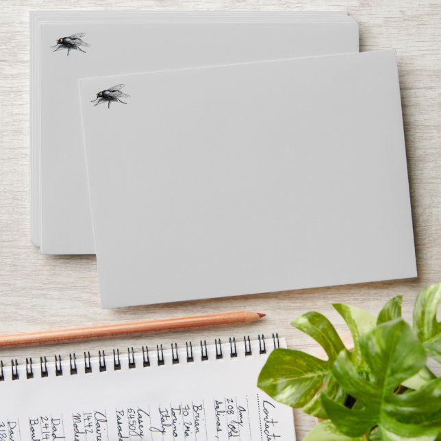 Fly Buddy gray standard envelopes front (Stacked)