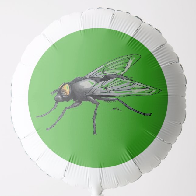 Fly Buddy green helium balloon (Front)