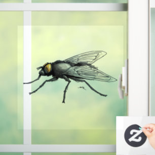 Fly Buddy small see-thru window cling back stick